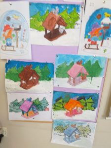 obrazki dzieci przedstawiające karmniki
