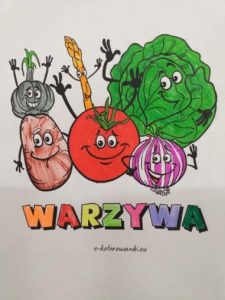 kolorowanka - warzywa